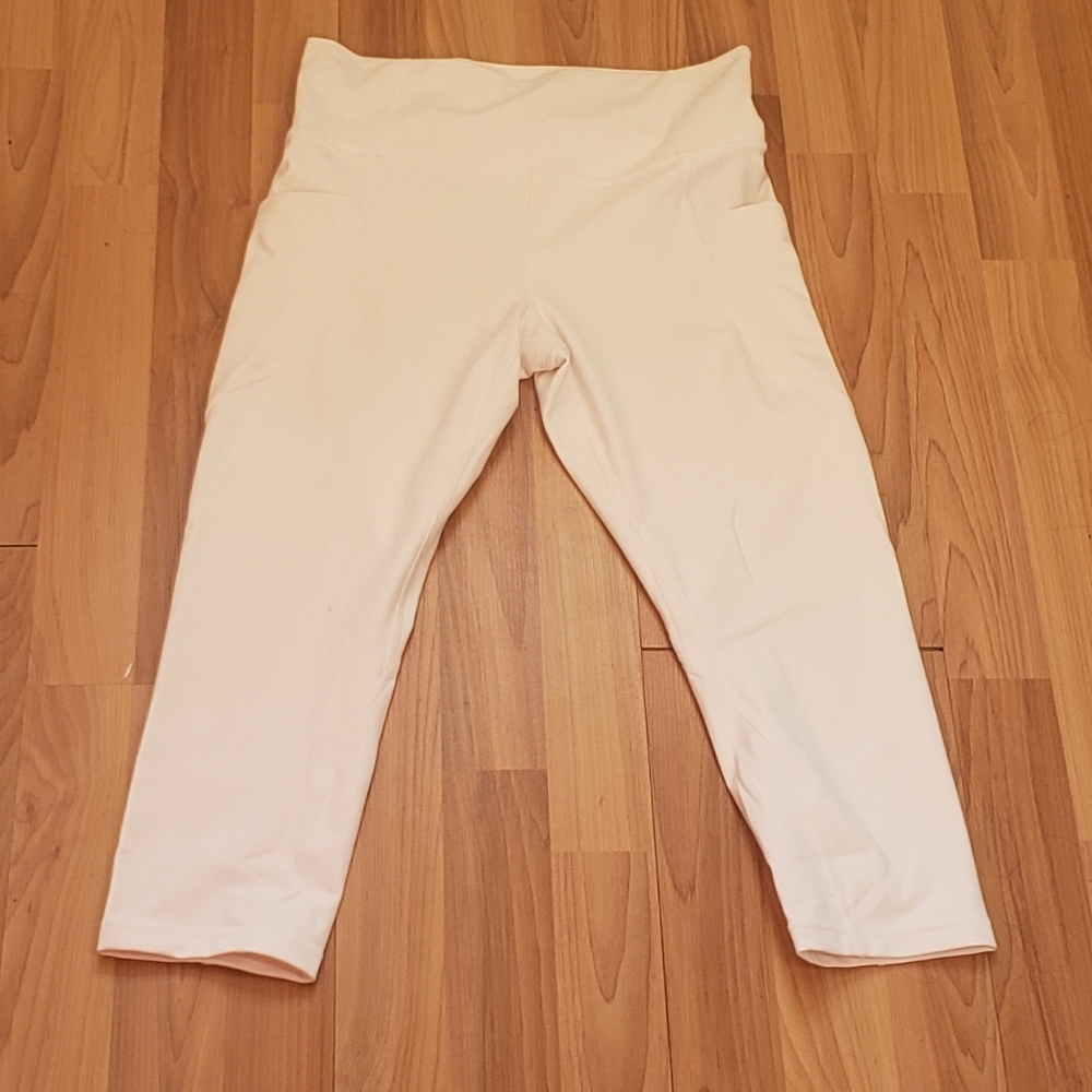 Athletica white cropped leggings